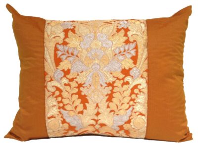 Pair of orange pillows