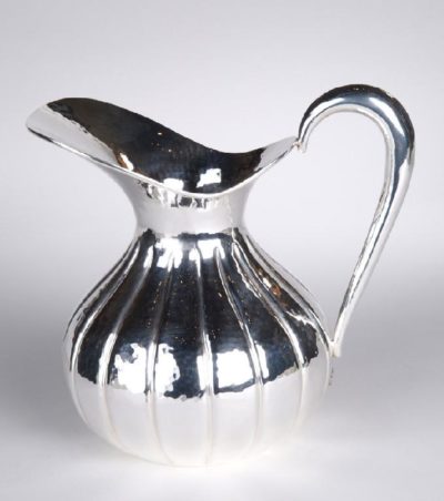 Sterling silver scalloped pitcher