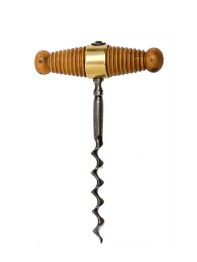 Antique lignum vitae handle corkscrew