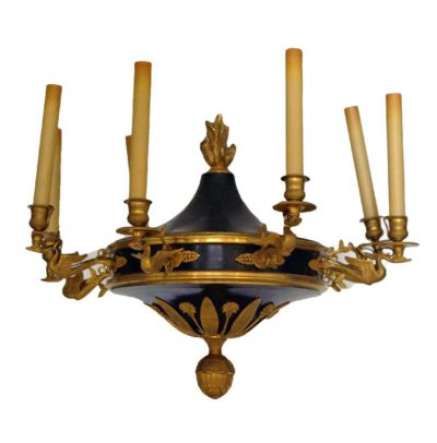 French eight-light chandelier