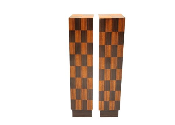 Art Deco wood pedestals