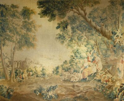 Aubusson tapestry. vegetal dyed wool.