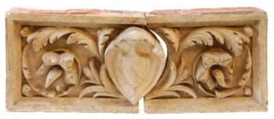 Two-piece terracotta shield