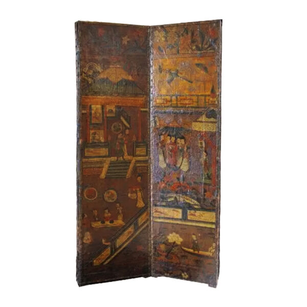 Chinese Leather screen