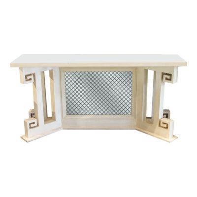 Cream-Painted & Mirrored Console Tables - Set of 2