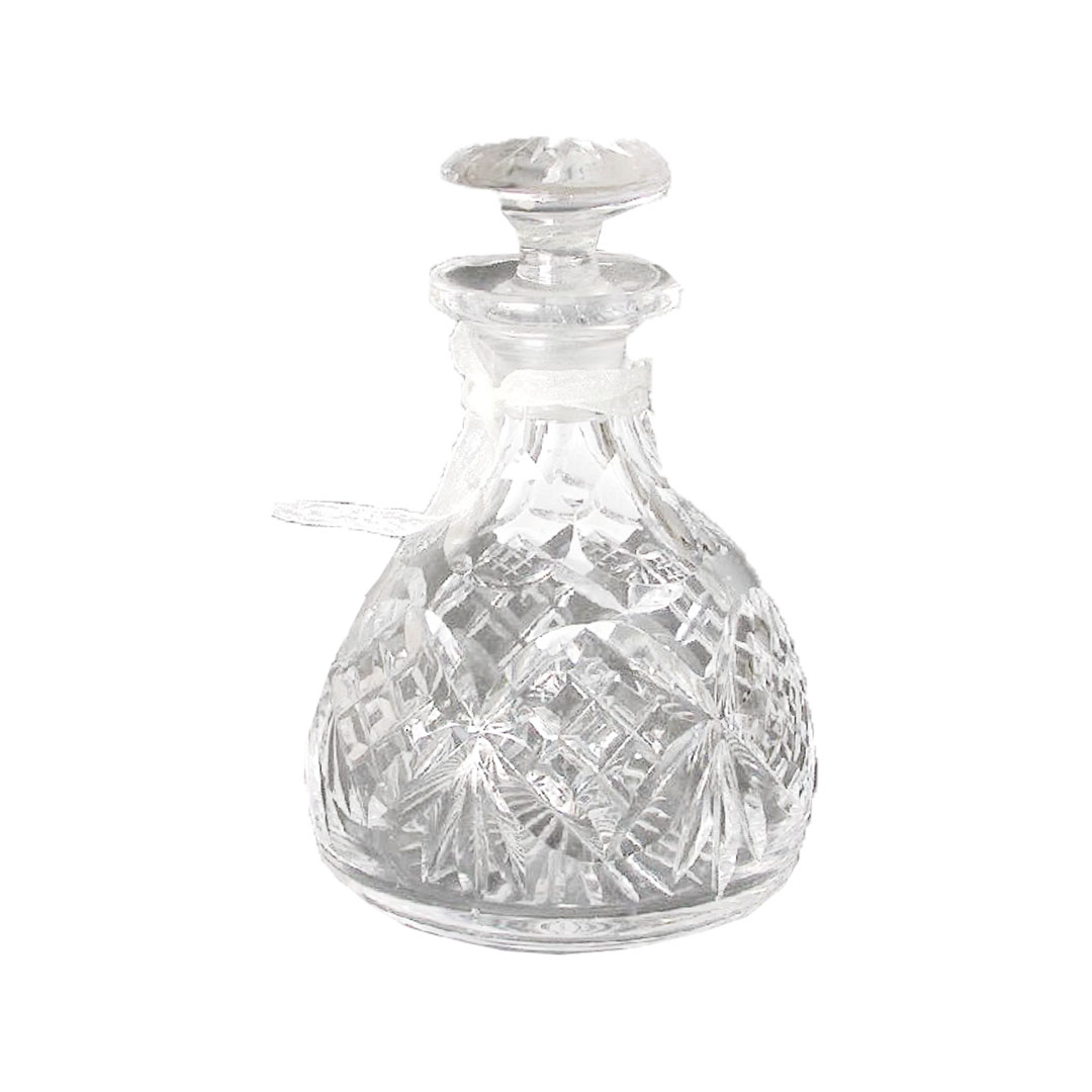 English Cut-crystal scent bottle