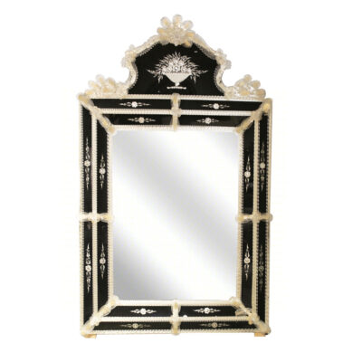 Studio Shot foliate cut glass mirror