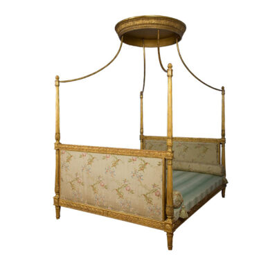 antique french gilt-wood bed