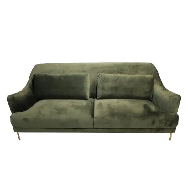 Studio Shot of a Green Velvet sofa circa 1960