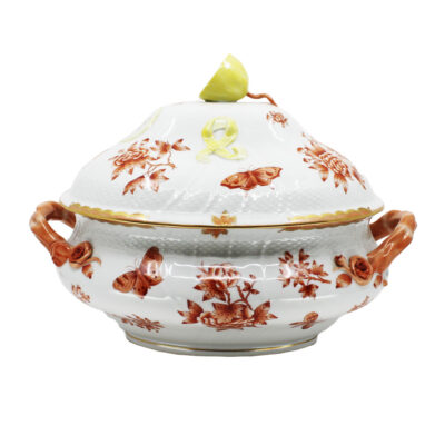 Herend Porcelain Soup Tureen - Chinese Bouquet Pattern