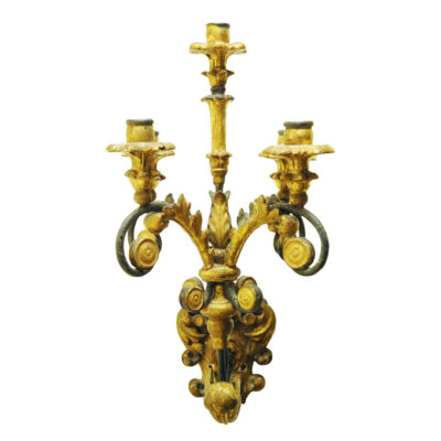 Italian Carved Five-Light Wall Sconces