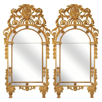 Studio shot of Italian Giltwood Mirrors