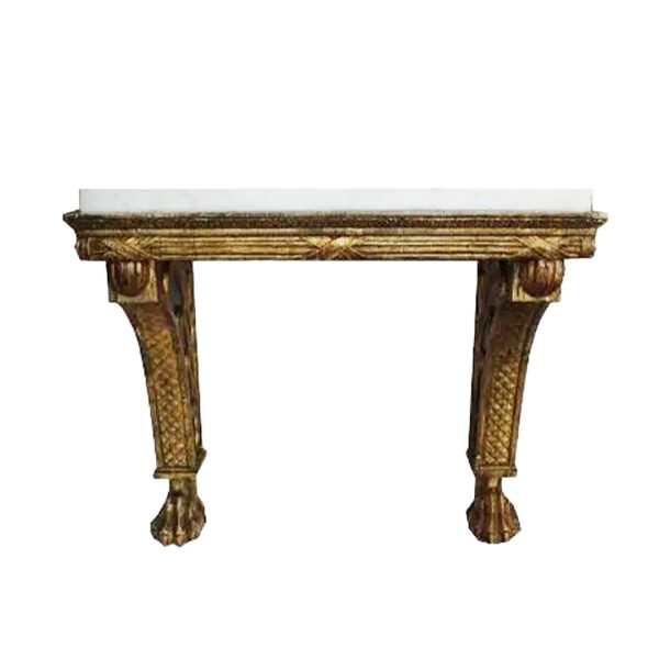 Studio Shot of a Italian Neoclassical Giltwood Console