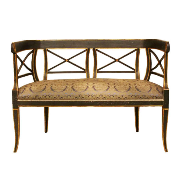 Studio Shot of Italian Neoclassical Settee from the early 19th-Century