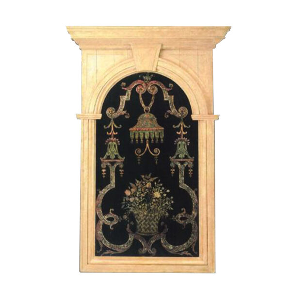 Italian Scagiola Panel in Architectural Frame