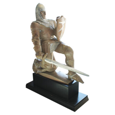 Knight Crusader - Wood Sculpture, circa 1944