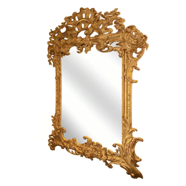 Studio Shot of large regence giltwood mirror