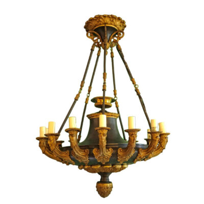 Louis Philippe Ormolu & Bronze Fifteen-Light Chandelier