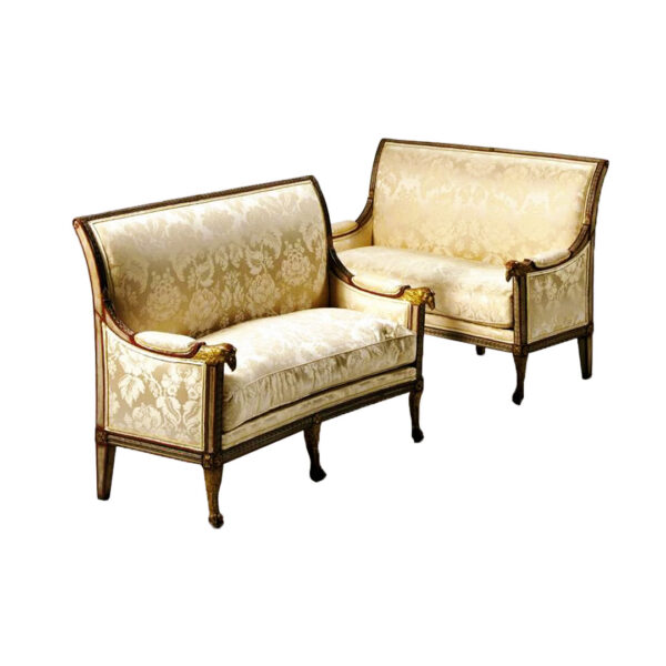 pair of northern Italian settees