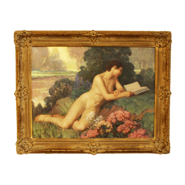 Nude Reading, a stunning painting by Daniel MacMorris