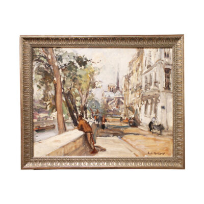 Painting, "Island of Saint Louis" by Lucienne de Meiffren