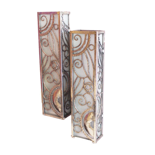 Paris Wall Sconce In Nickel - Set of 2