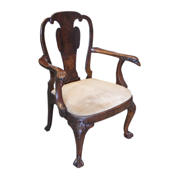 Queen Anne Armchairs - Set of 2