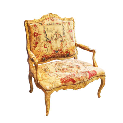 Regency Gilt Marquise Chair