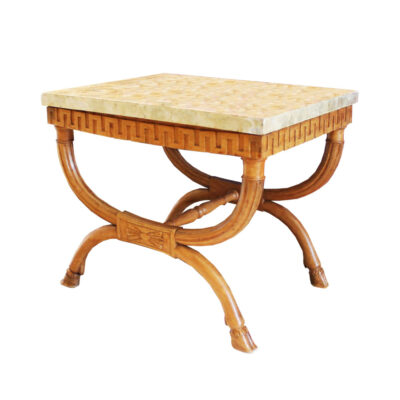 Regency-style Tables with Capa Shell Top - Set of 2