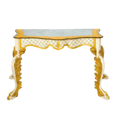 Rose Cumming, Parcel-Gilt & Verre Eglomise Console