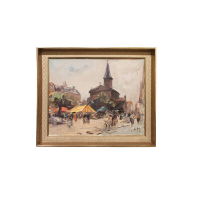 Painting, "The Church" by Lucienne de Meiffren