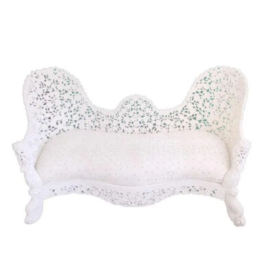 Studio Shot of Anglo-Indian wooden Settee