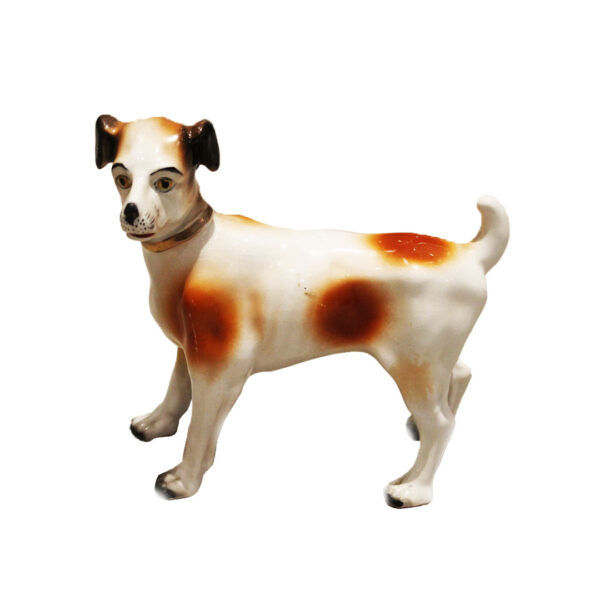 antique ceramic Jack Russell dog