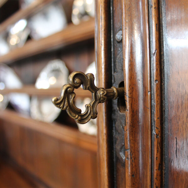 key to antique buffet doors