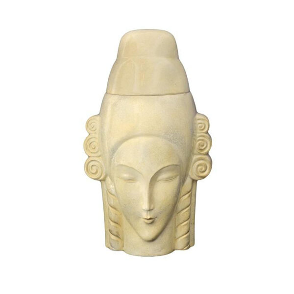 Art Deco Jar Shaped Like Lady's Head