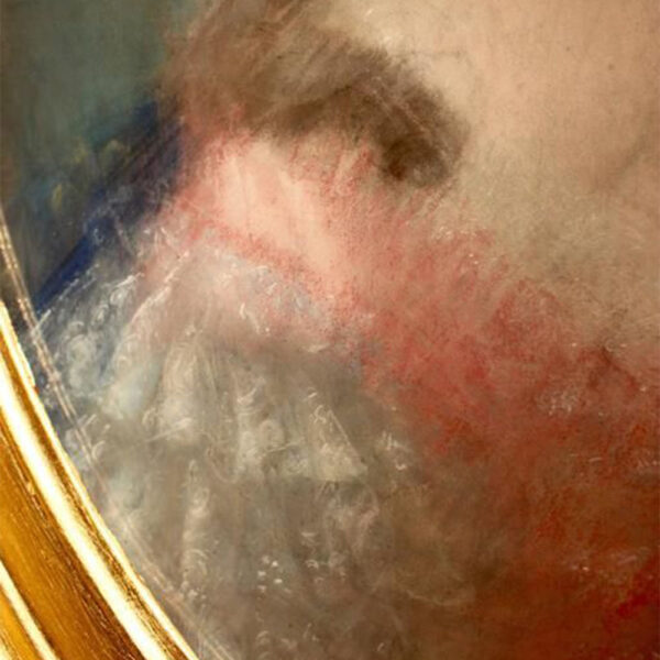 close up of original pastel circa 1780