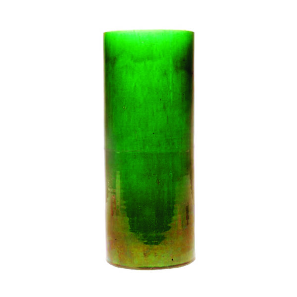 saltzman green glazed vase