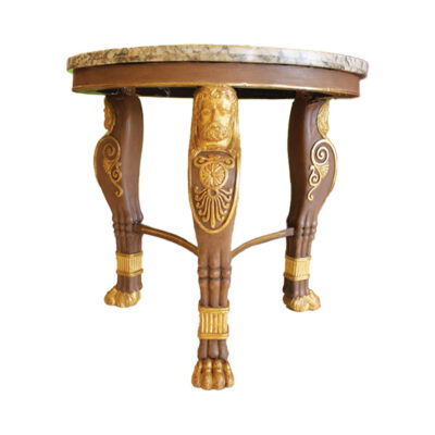Regency Bronzed and Parcel-Gilt Center Table, Circa 1800