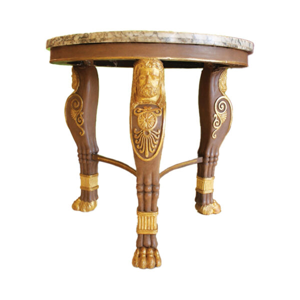 Regency Bronzed and Parcel-Gilt Center Table, Circa 1800