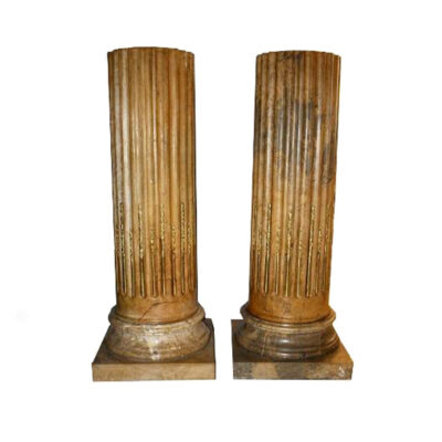 Louis XVI Marble Pedestals - Set of 2