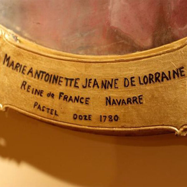 signed by artist Genevieve Navarre circa 1780, France